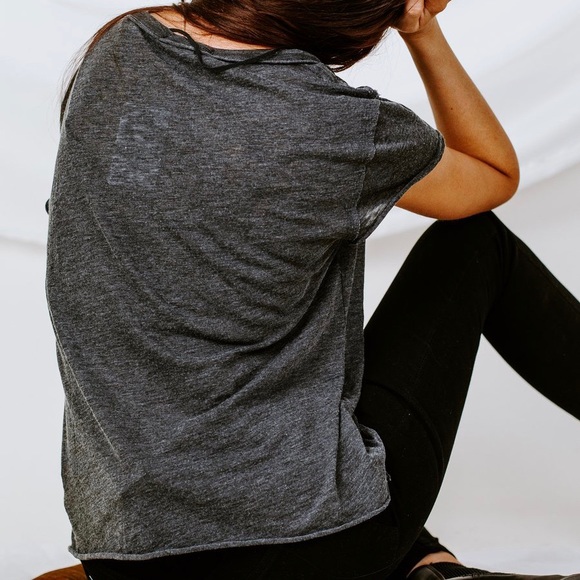 Free People Black Kaylen Tee - Picture 4 of 11